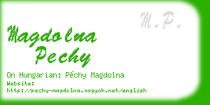 magdolna pechy business card